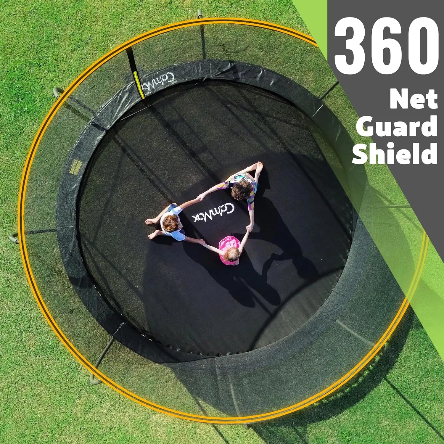 14FT 12FT 10FT 16FT Trampoline with Safety Enclosure, Anti-Rust Coating  ASTM Certified, Heavy-Duty Outdoor Trampoline with Ladder  for Kids & Adults