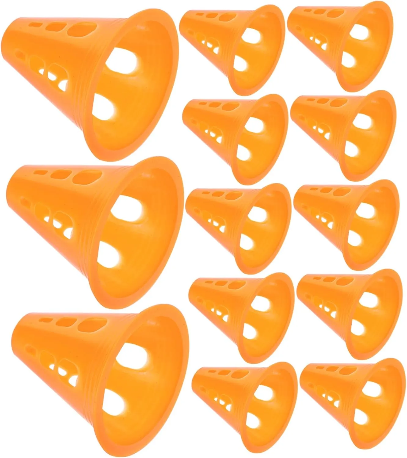 20pcs Stackable Small Road Blocks for Skating Lightweight Agility Training Cones for Sports Drills Obstacle and Field Exercises Highly Visible