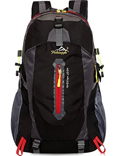 Aidonger Hiking Backpack, Travel Daypacks 14 Inch Laptop Backpack School Backpack (Black)