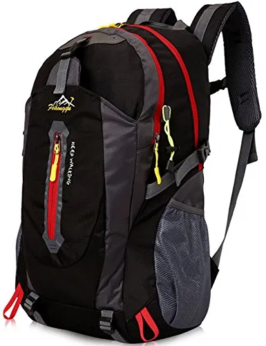 Aidonger Hiking Backpack, Travel Daypacks 14 Inch Laptop Backpack School Backpack (Black)