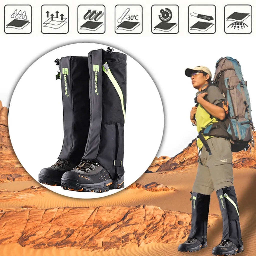 Areyourshop Outdoor Hiking Hunting Snow Sand Waterproof Boots Support Cover Legging Gaiters Sporting goods Accessories Parts