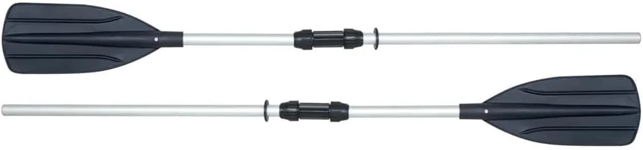 Bestway Hydro Force Premium Aluminum Oars and Convertible Paddle Set 57" (1 Pair) | Use as Single-Bladed Oar (57") or Double-Bladed Paddle (86") | Ideal for Rafts, Kayaks, Boats, Canoes