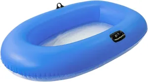 Blow Up Boat - Transparent Bottom Inflatable Raft - Water Raft, Lake Boat for Kids Adults Relaxing Floating Leisure Beach River 62.9 x 43.3 Inch