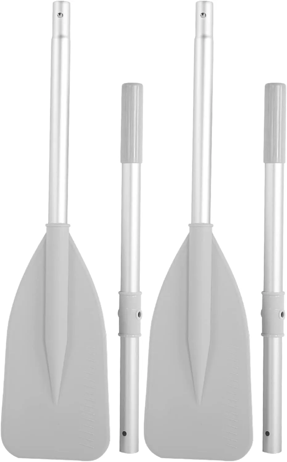Boat Oars, 2Pcs Oars for Row Boat of Oars 51.97" Long with Oar Locks, Split Shaft Aluminum Oars Canoe Kayak for Inflatable Boat Rubber Dinghy Water Marine Sports