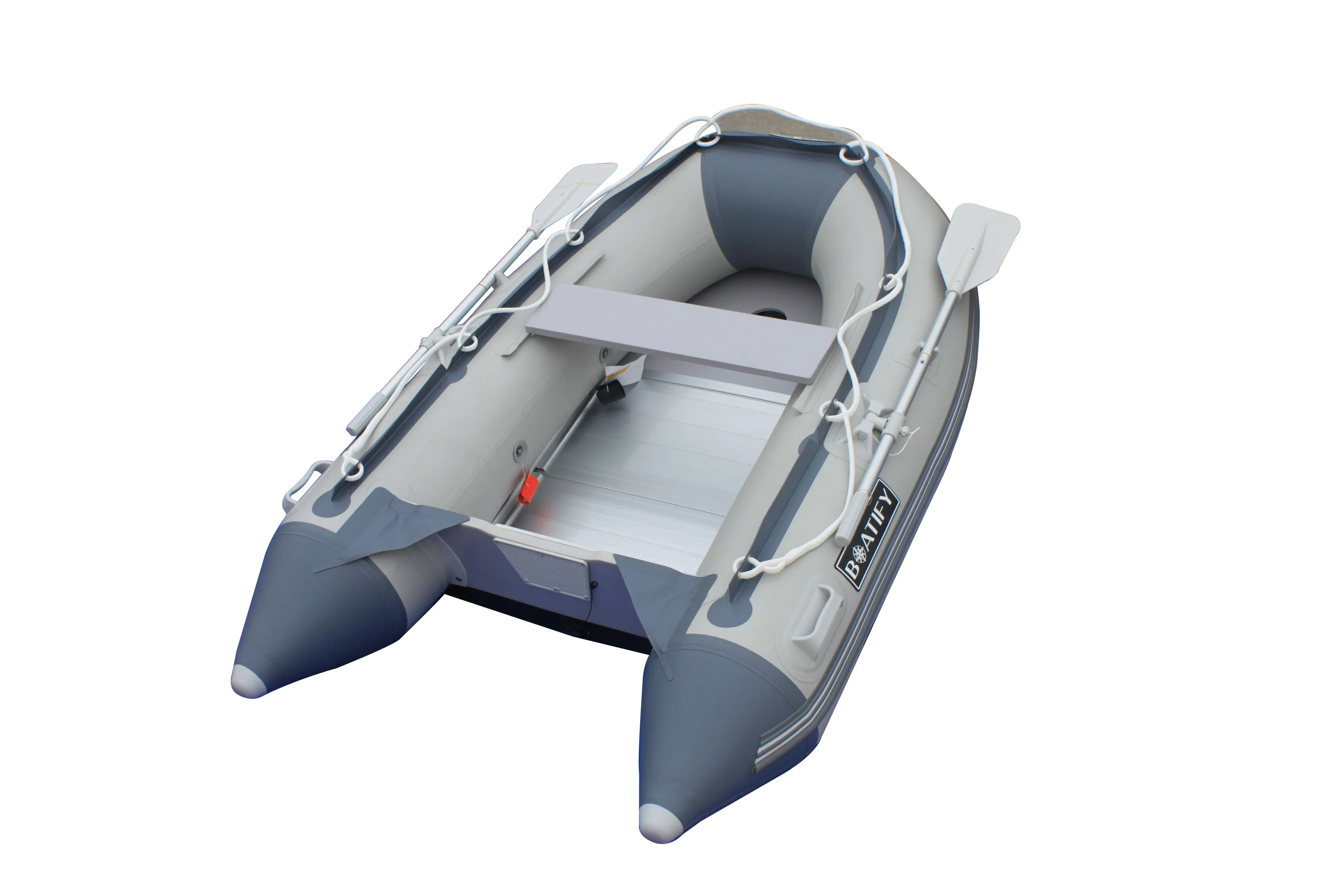Boatify 8.9 ft Inflatable Boat Raft Dinghy Pontoon Boat kayak with Aluminum Floor