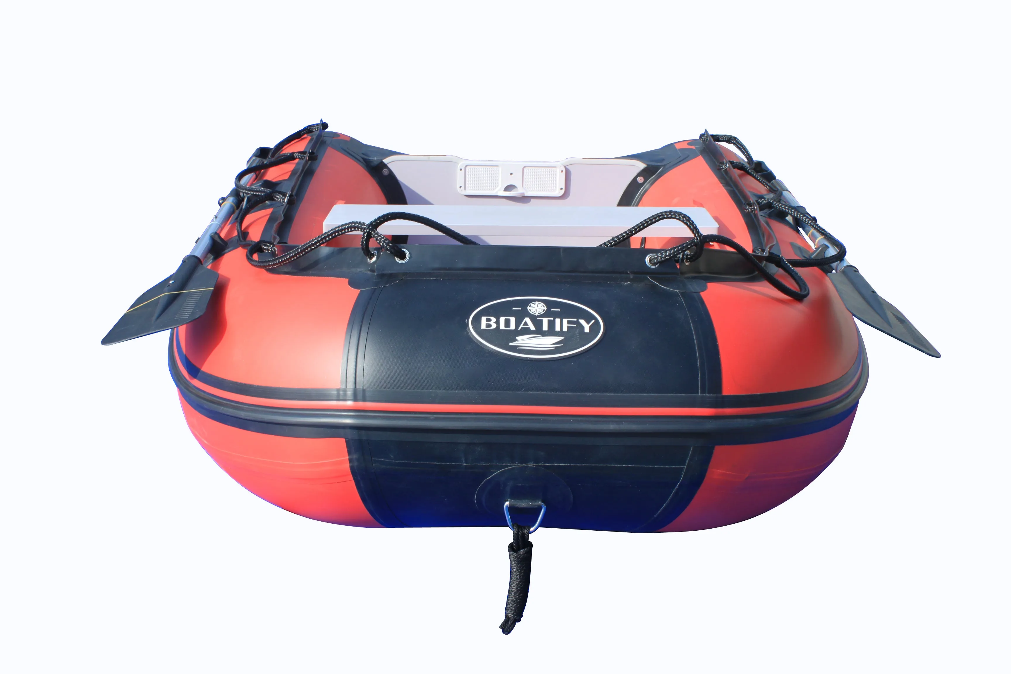 Boatify 8.9 ft Inflatable Boat Raft Dinghy Pontoon Boat kayak with Aluminum Floor