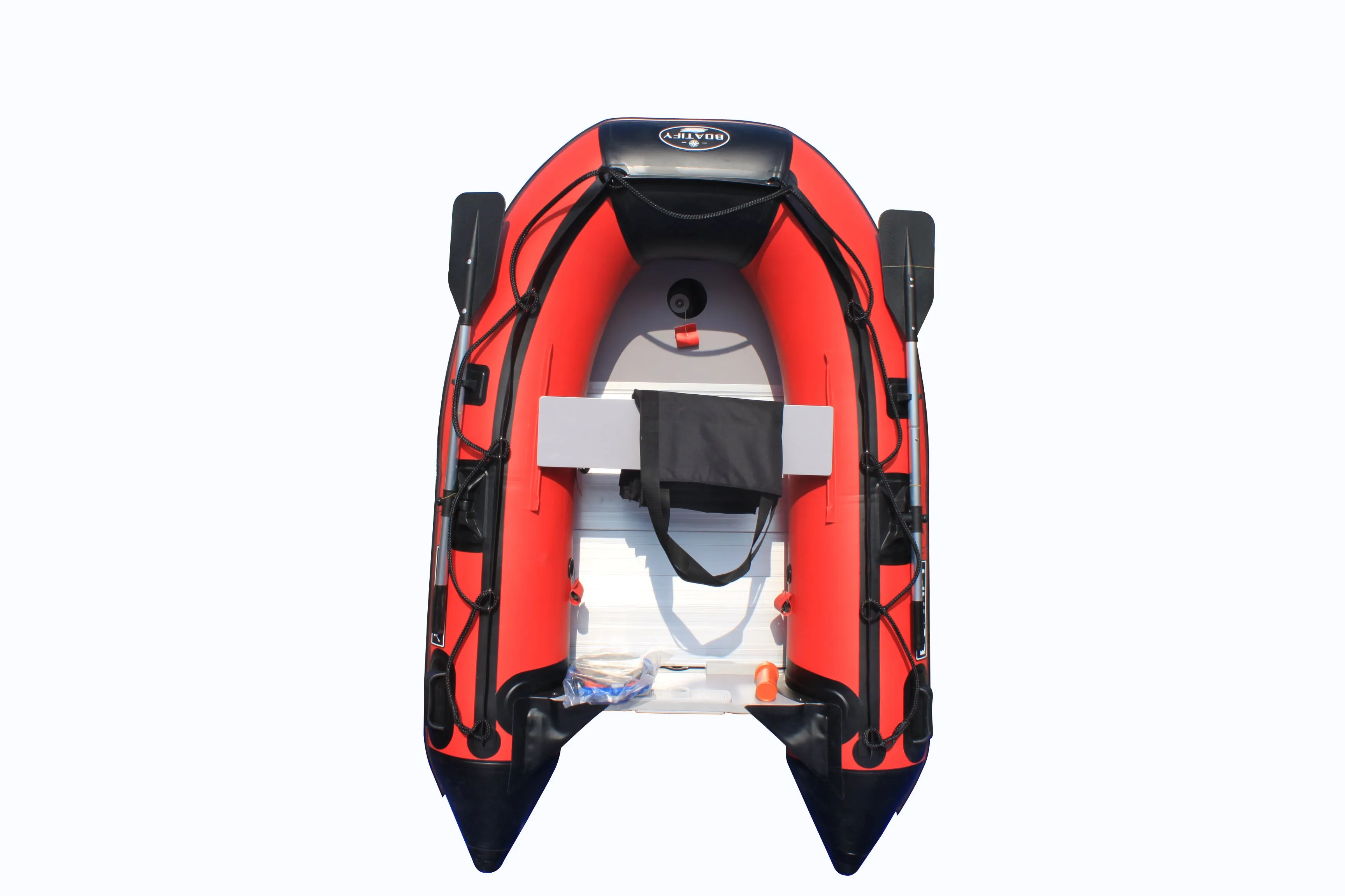 Boatify 8.9 ft Inflatable Boat Raft Dinghy Pontoon Boat kayak with Aluminum Floor