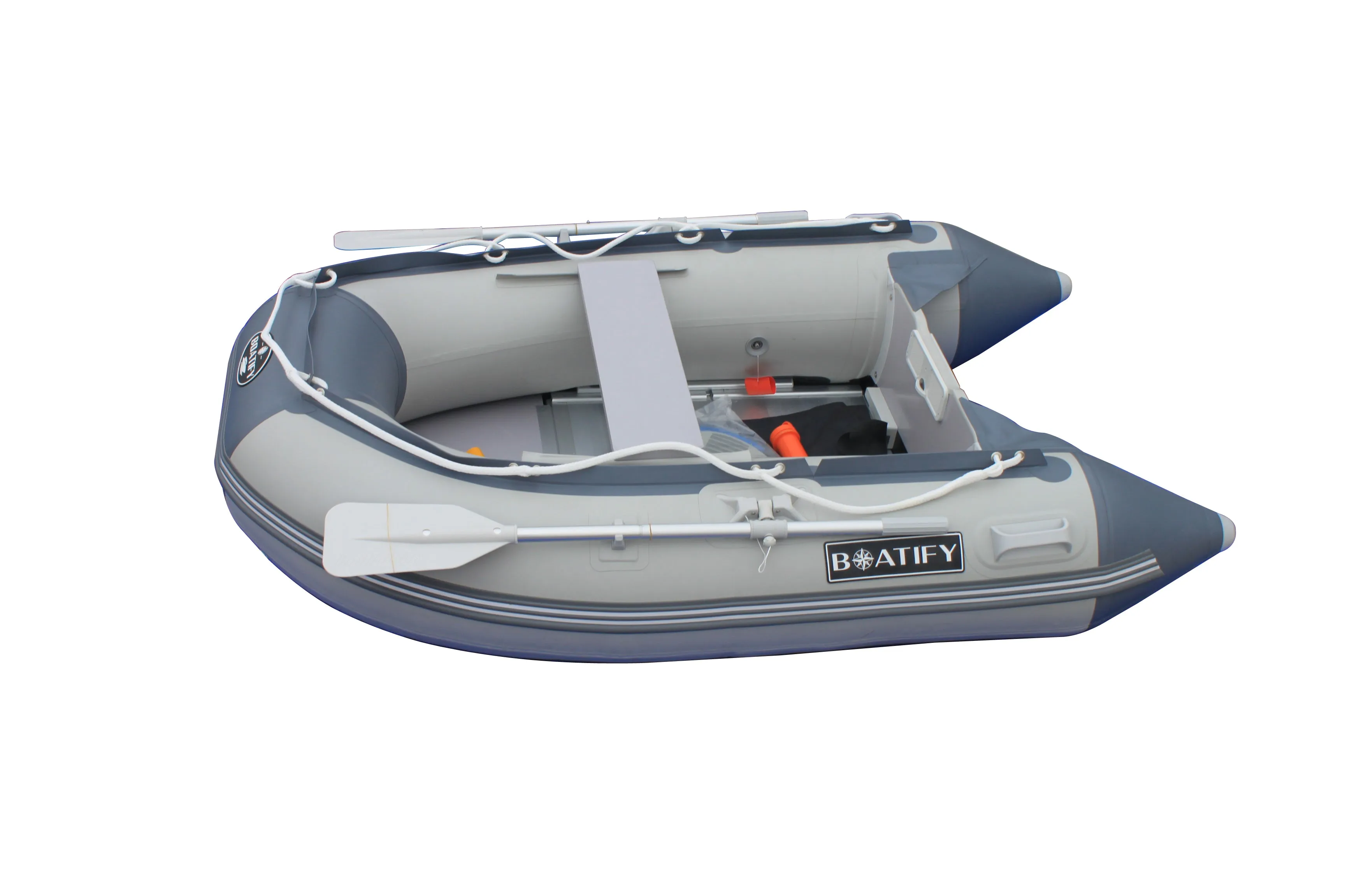 Boatify 8.9 ft Inflatable Boat Raft Dinghy Pontoon Boat kayak with Aluminum Floor