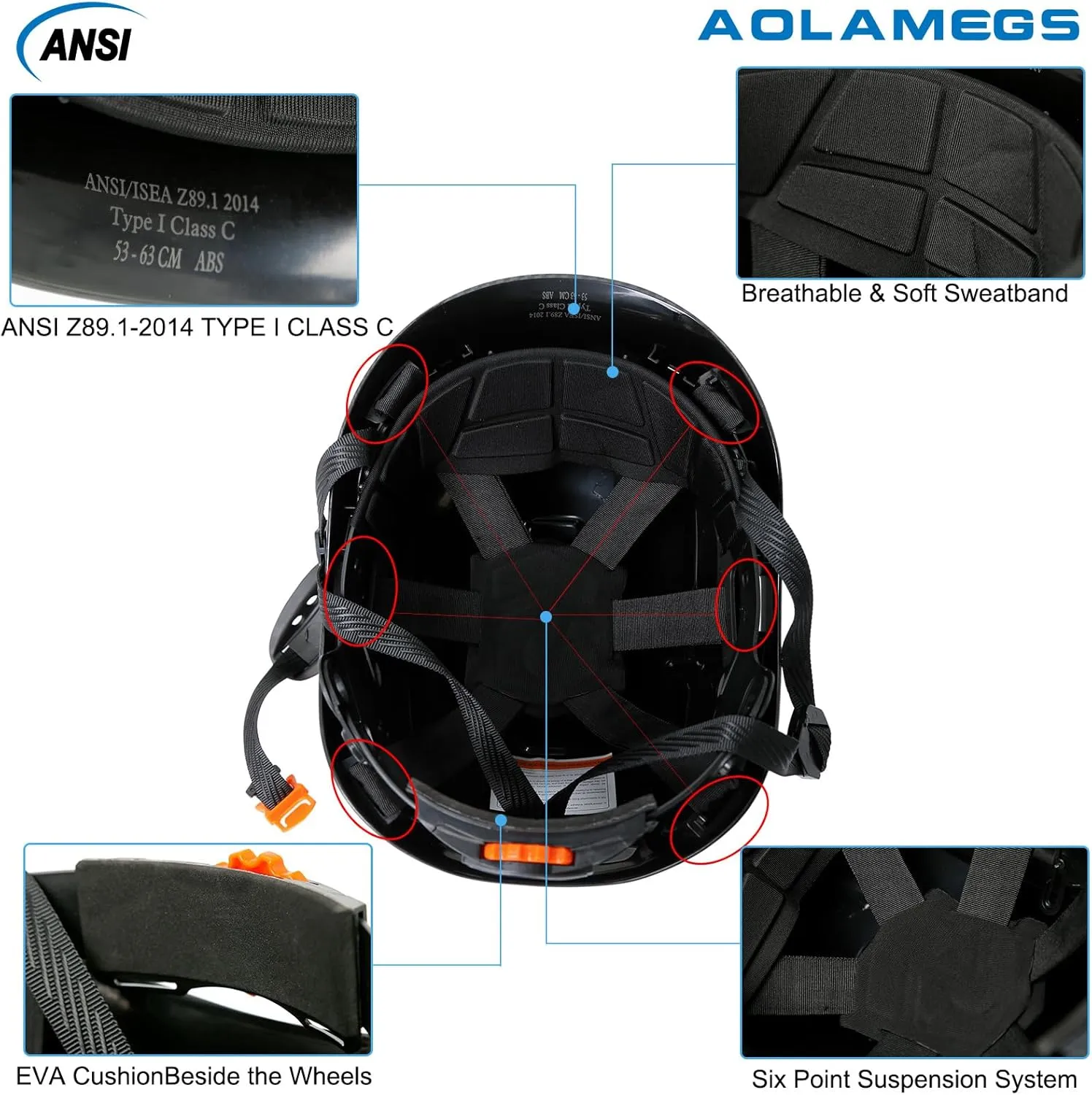 Carbon Fiber Pattern Hard Hats - Construction OSHA Approved Hard Hat,ANSI Z89.1 Type 1 Class C Adjustble Vented Safety Helmet for Men Women,6-Pt Suspension Low Profile Hard Hat with Chin Strap Cascos