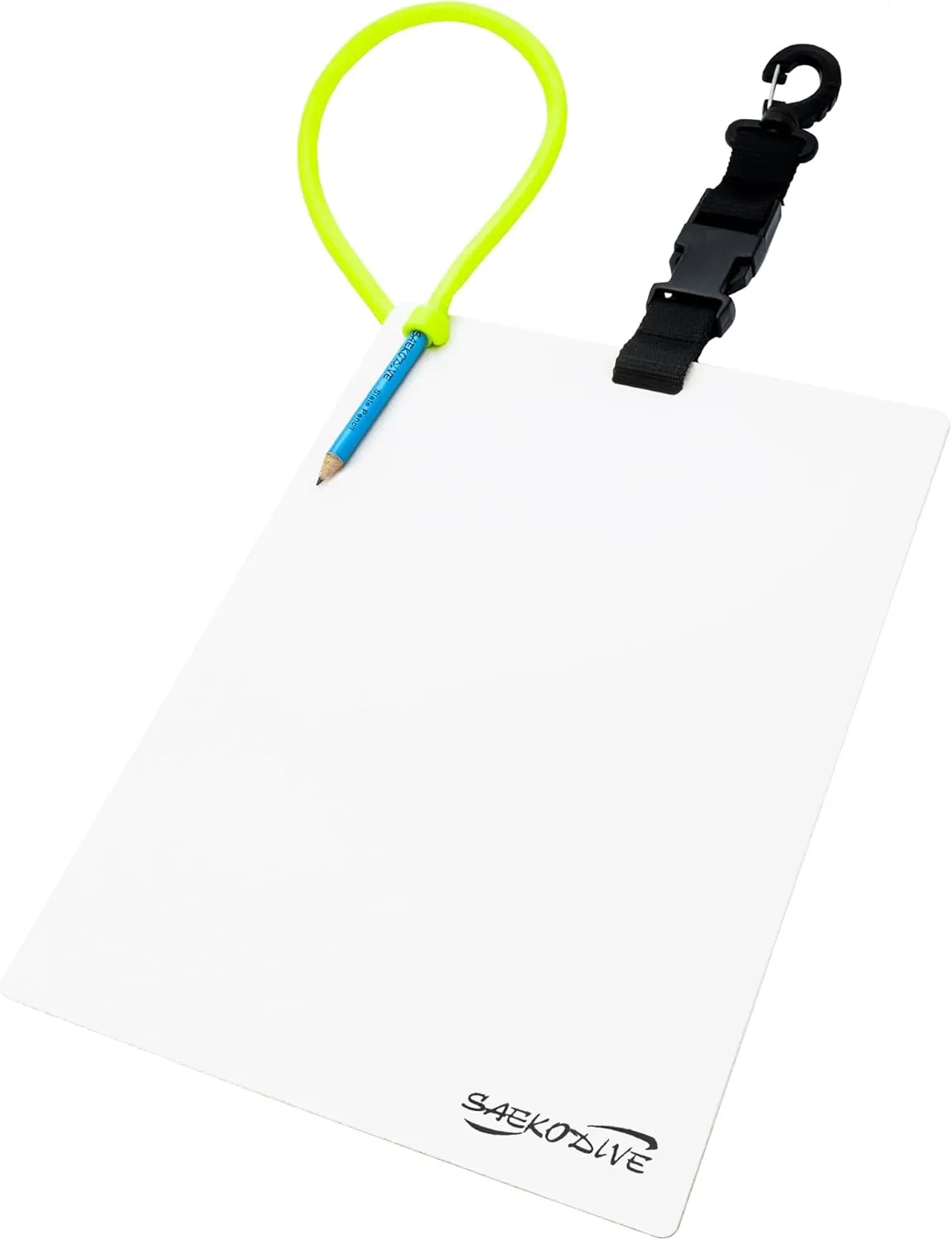 Dive Slate with Pencil and Clip - 8.3" x 11.4" - Diving Writing Board, Scuba Notepad, Underwater Notepad