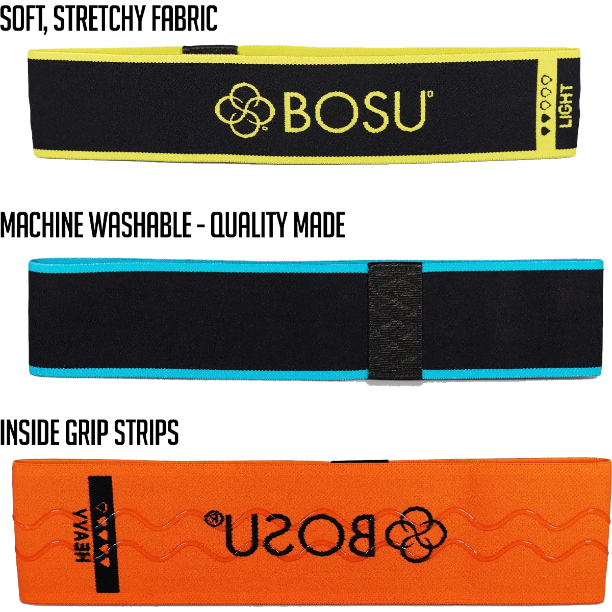 Fabric Resistance Bands 3 Pack