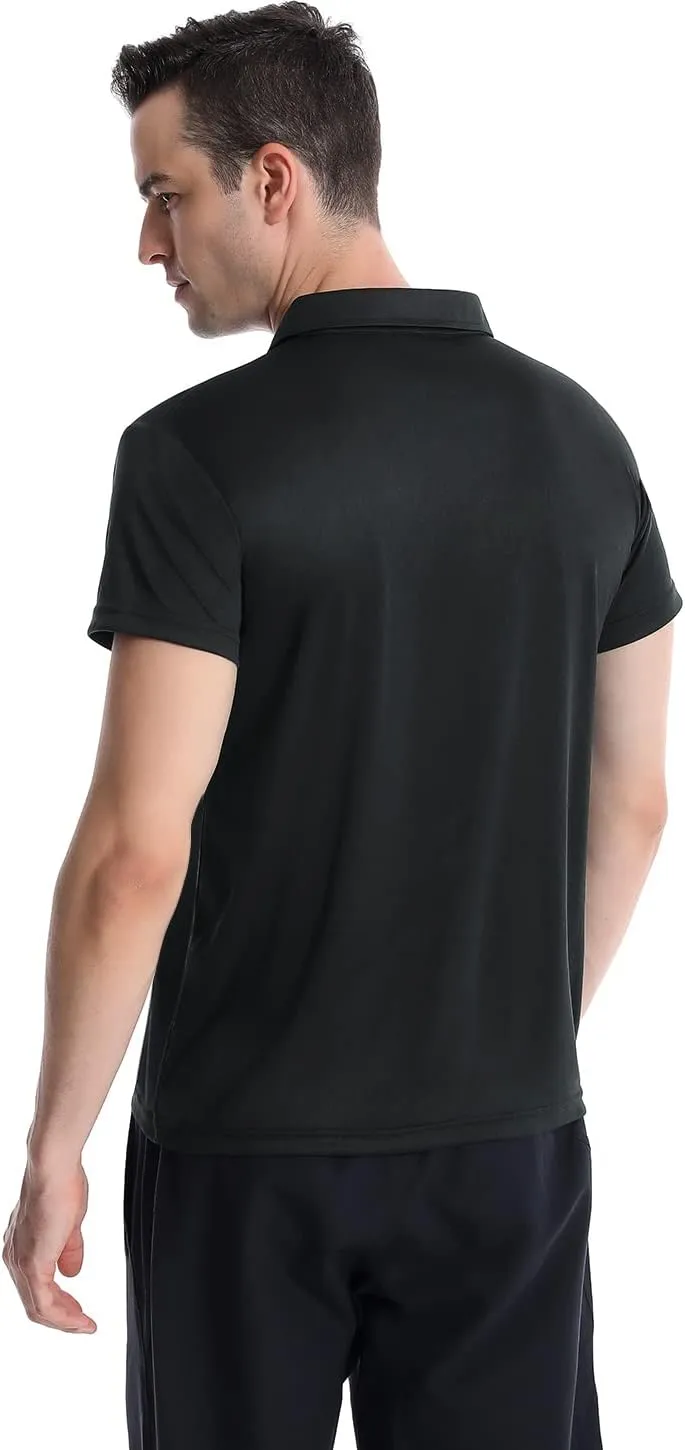 Femdouce Polo Shirt Mens Polo Shirts Short Sleeve Moisture Wicking Shirts for Men Polo Golf Shirt Men Athletic Fit 1-4 Packs