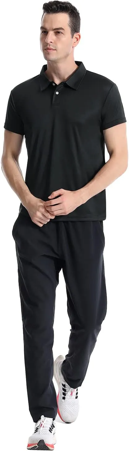 Femdouce Polo Shirt Mens Polo Shirts Short Sleeve Moisture Wicking Shirts for Men Polo Golf Shirt Men Athletic Fit 1-4 Packs