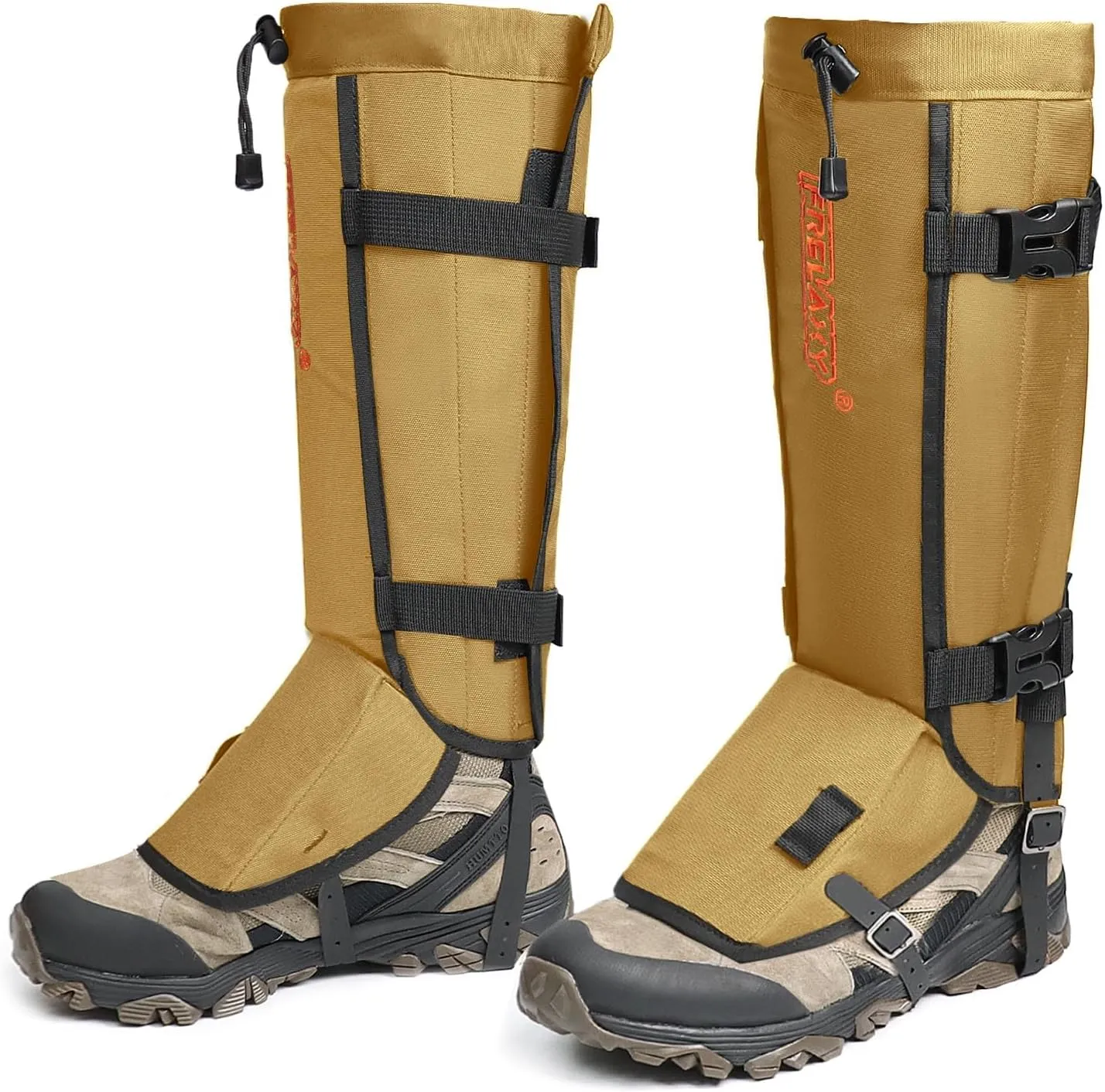 Frelaxy Snake Gaiters, Waterproof Snake Guard Chaps, Snake Bite Protection for Lower Legs, Adjustable Snake Proof Gaiters for Hunting/Outdoor Working, Fit for Men & Women