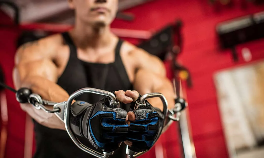 Harbinger Training Wristwrap Gloves - Black / Blue