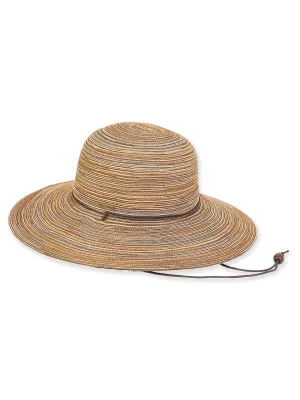 Hat Brown Polybraid Floppy Brim Women's HH2156D