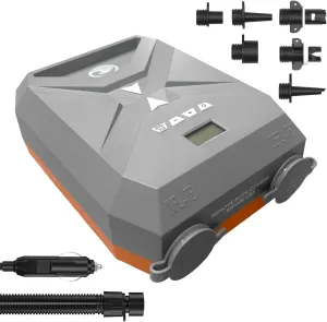 High Pressure Air Pump for Inflatable SUP, Rafts, Tubes - 20PSI Intelligent Dual Stage Inflation with Auto-Off and Deflation Mode