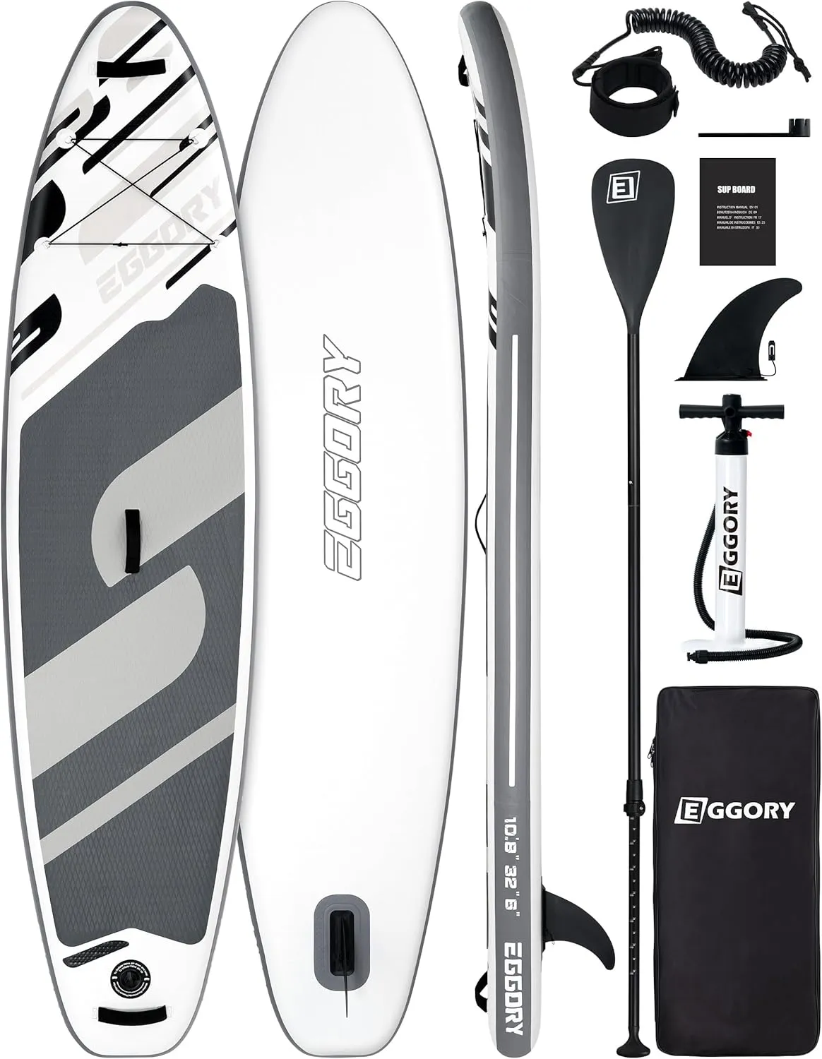 Inflatable Paddle Board,Stand Up Paddle Board Set, Extra Wide SUP Board with Removable Fin, Floating Paddle, Hand Pump, Waterproof Phone Pouch,Traveling Board