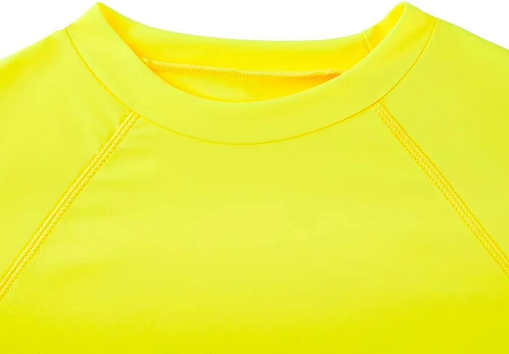 KAKU NANU Boys Rash Guard UPF 50  Sun Shirt Toddler Short Sleeve