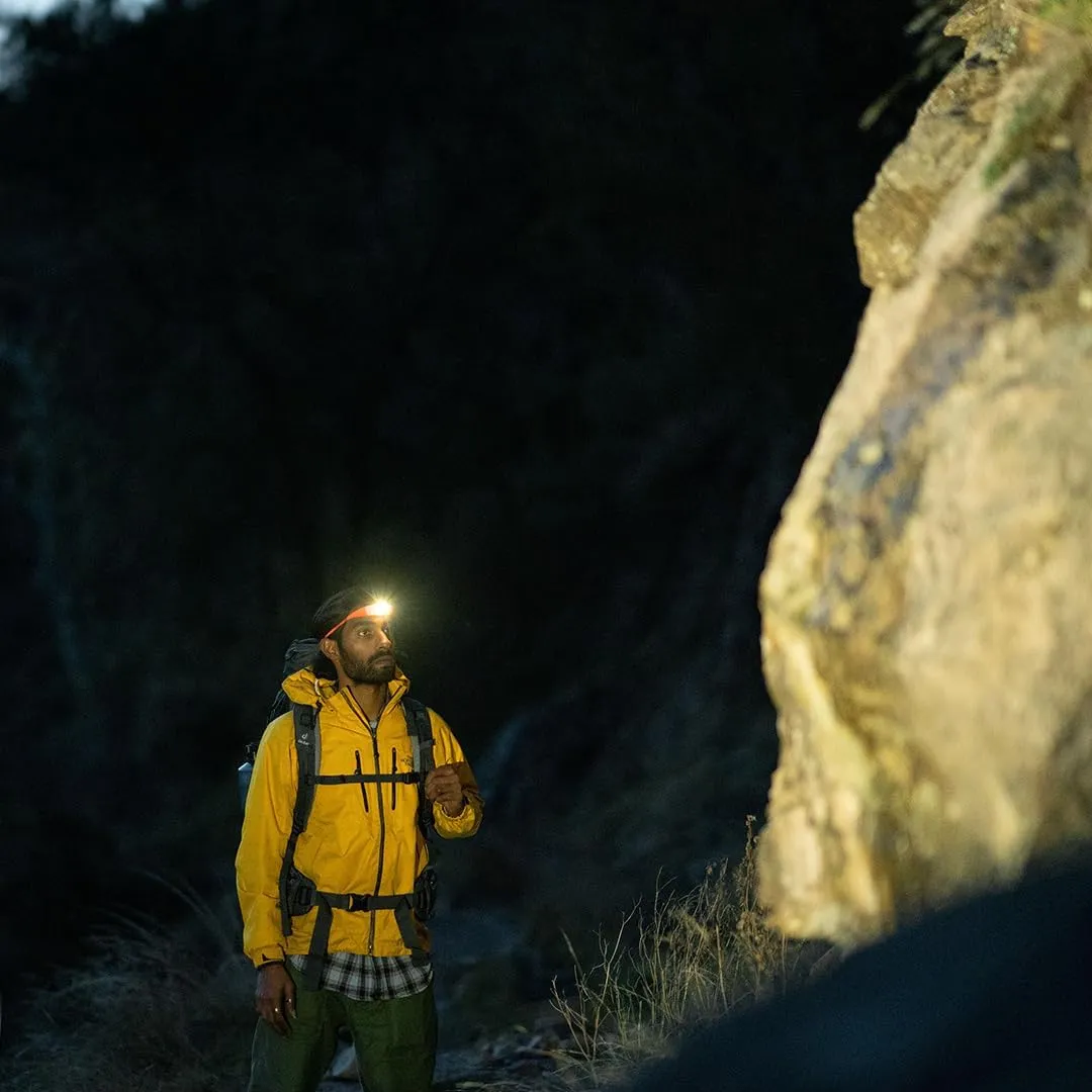 KNOG Bandicoot 250 LED Headlamp - Rechargeable Camping Headlamp with 40m Beam, IP67 Waterproof, Multi-Mode Lighting & Silicone Strap - Durable, Innovative Headlamp for Hiking & Outdoors, Coral