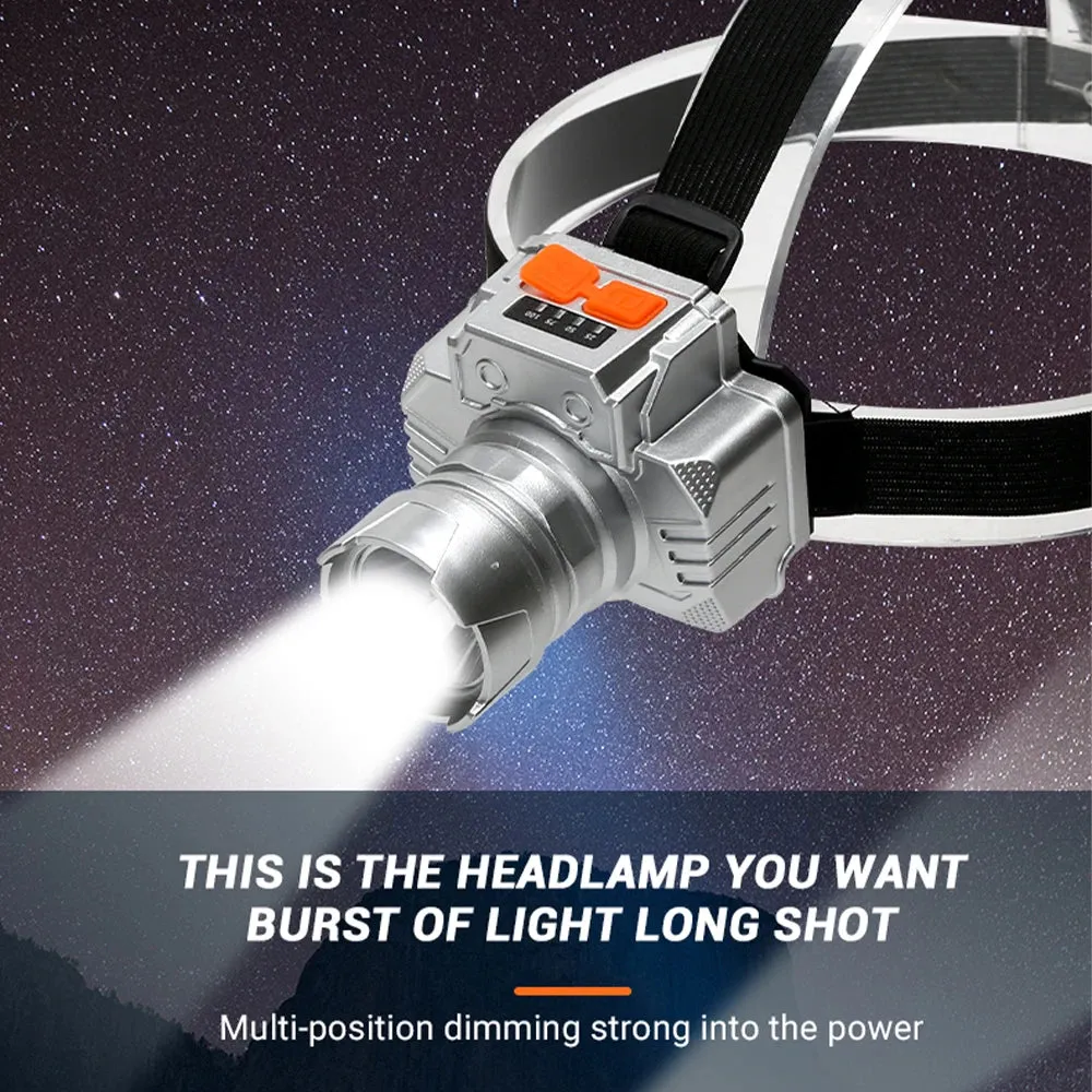 LED Rechargeable Headlights USB Charging 4 Lighting Modes Headlight Long Endurance And High Power Strong Light Miner's Lamp