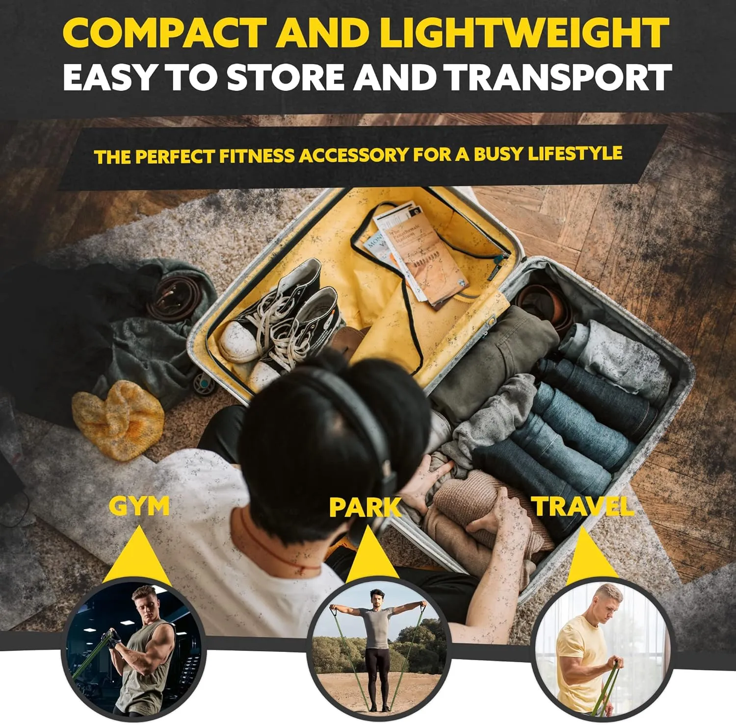 Long Resistance Bands for Working Out Men and Women