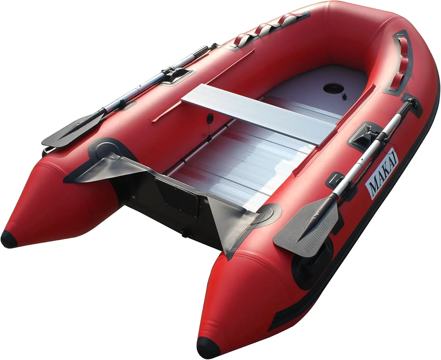 Makai 9.5ft Inflatable Boat Raft Dinghy Pontoon Boat with Aluminum Floor
