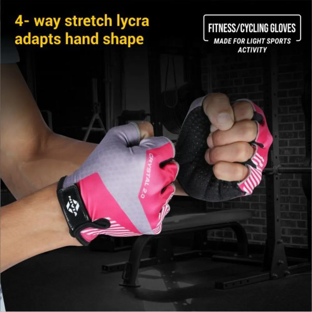 Nivia Crystal 2.0 Fitness Glove Small - Pink