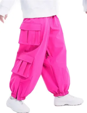 SEARIPE Men Baggy Snow Bibs 3L Cargo Skiing Pants Women Insulated Snow Pants Waterproof Outdoor Snowboard Pant