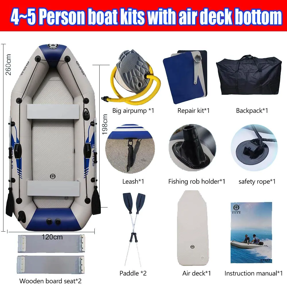 SOLAR MARINE Inflatable Fishing Raft