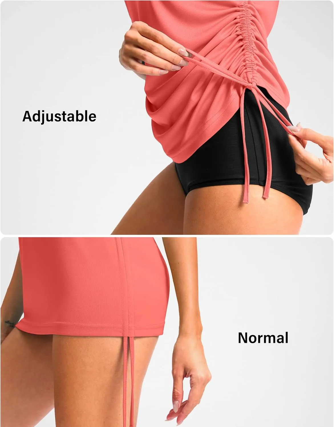 Soothfeel Women's Swim Shirt UPF 50  Short Sleeve Rash Guard SPF UV Sun Protection Swimming Swimsuit Bathing Suit Top Only
