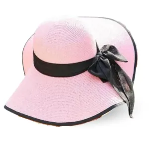 Wide Brim Floppy Straw Hat Solid Colors